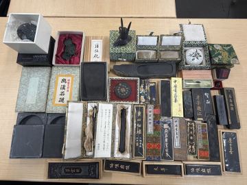 未使用品含む 中国 黄山松煙 中国書画墨 古墨 墨 書道具 すずり 書道 文鎮など まとめ 和墨