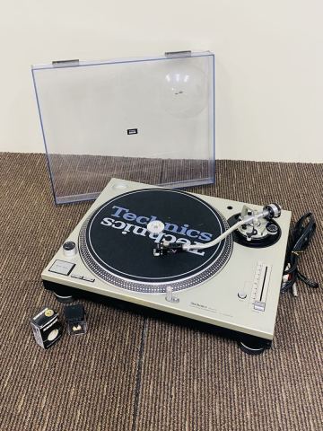 ♪ Technics SL-1200MK3D テクニクス レコードプレーヤー ターンテーブル SHURE N44-7 音響機材 オーディオ機器 通電のみ確認済み