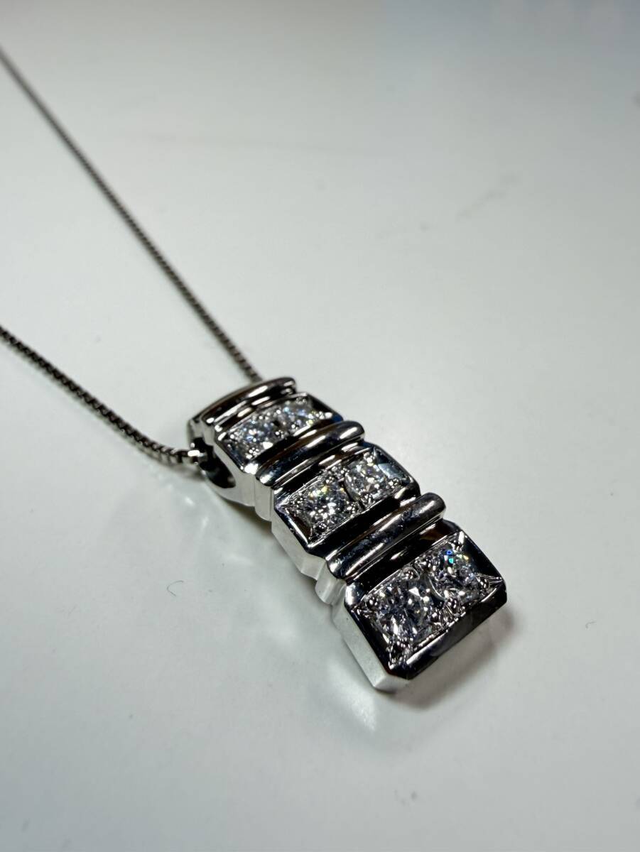  AMBROSE アンブローズ ダイヤペンダント pt850/pt900 ダイヤモンド 0.35ct ペンダントトップ約4.6g/総重量約7.9g 保証書付 3505076011
