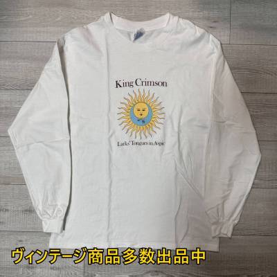 ヴィンテージ KING CRIMSON 太陽と戦慄 長袖 バンドTシャツ L キングクリムゾン Vintage ロンT バンT HANES アート OLD/ピンクフロイド Yes
