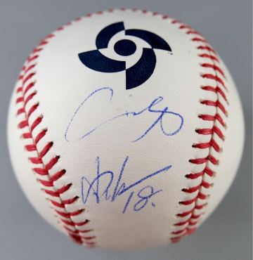 【7】大谷翔平＆山本由伸 2023年WBC公式球 ダブル直筆サインボール（FANATICS社証明）/イチロー・フリーマン・佐々木朗希・ソト・ジャッジ