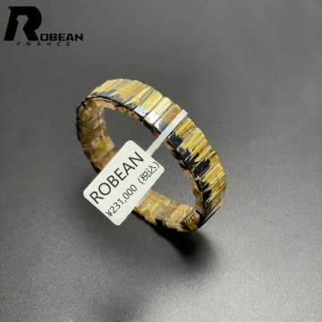 【限定一点】EU製★ROBEAN・太陽花タイチンルチルバングル★黄金針水晶 ブレスレット パワーストーン 10.9*5.8*4.9mm M0428078