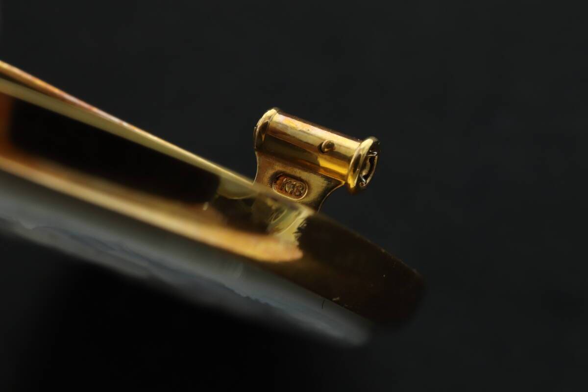  LCIQ8-5-42 Gerhard Schmidt ゲルハルド シュミット カメオ ブローチ ペンダントトップ K18 750 YG アクセサリー 約20g ゴールド 中古