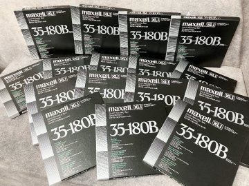 【 G 】 K5286 Maxell オープンリールテープ 10号 16枚まとめ XLI 35-180B マクセル 【元箱付き】