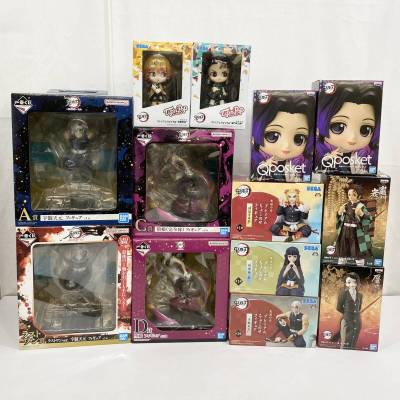【未開封】鬼滅の刃 一番くじ プライズ フィギュア 13点セット まとめ売り 竈門炭治郎 宇随天元 堕姫ほか 1円～