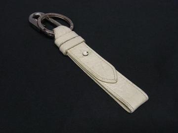 1円 LOUIS VUITTON ルイヴィトン ポルトクレ ドラゴンヌ キーホルダー キーリング チャーム アイボリー系&times;シルバー系 FX4397