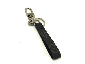 1円 ■美品■ LOUIS VUITTON ヴィトン M61950 モノグラムエクリプス ポルトクレ ドラゴンヌ キーリング バッグチャーム ブラック系 FX6697