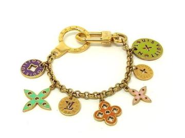 1円 LOUIS VUITTON ルイヴィトン M66474 モノグラム キーリング キーホルダー チャーム マルチカラー FX6846