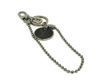 1円 LOUIS VUITTON ヴィトン M63629 モノグラムエクリプス シェンヌ モノグラムID キーチェーン キーホルダー チャームブラック系 BT5033