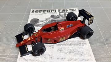タミヤ 1/20 スケールモデル グランプリコレクション NO.23 フェラーリ F189 前期型長期保管品 組立済み プラモデル ITEM20023