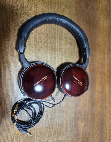 1円から　極美品　オーディオテクニカ 　　ATH-ESW10JPN LTD 1000台限定 　越前漆塗り ヘッドホン　ヘッドフォン 　audio-technica