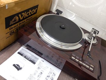 3R7341■Victor QL-Y77F レコードプレーヤー フルオート 元箱付属 ビクター■