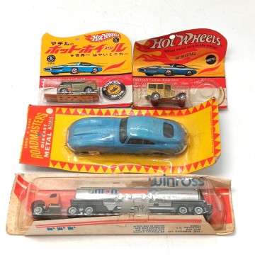 【A4975】長期保存品 ホットウィール Hot Wheels Lone Star Roadmasters winross アメリカン トレーラー ミニカー ヴィンテージ 4点