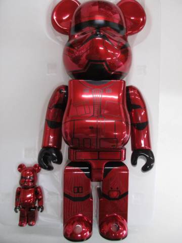 ベアブリック　１００＆４００％　スターウォーズ　[シス・トルーパー/クロームVer] 希少品　新品未展示