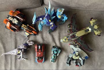 海外版 TF 7体セット ビーストウォーズ10周年 ギャラクシーフォース Cybertron ジャンク メガトロン オプティマス