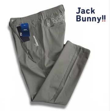 ▲F100新品 【メンズ4(M)】グレー 定価1.7万 春夏 Jack Bunny ジャックバニー パーリーゲイツ ドットエアー テーパードパンツ ゴルフ