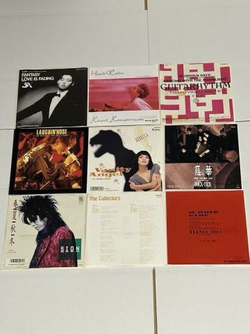 7インチ(9枚)EP☆布袋寅泰/BUCK-TICK/レベッカ/ラフィン・ノーズ/氷室京介/SION/川村かおり/他☆プロモ☆ロック◎シングルレコード