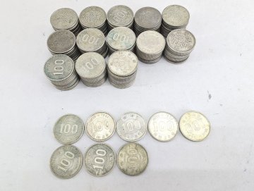 1円スタート 昭和30年代・40年代 100円 銀貨 まとめて 稲穂・オリンピック・鳳凰 総重量 約660g[330084