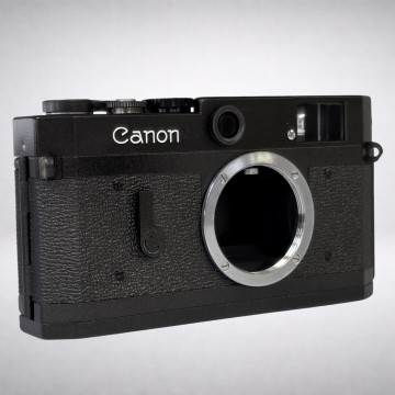 【美品・整備済み】 CANON キャノン P チタンブラック レンジファインダー ポピュレール ボディ Lマウント #22164