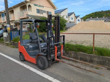 兵庫県西脇市発！2018年式トヨタフォークリフト！02-8FGL18！サイドシフト付き！アワー803時間！引取限定！美機！