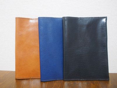 クリーマーレザー本革★文庫ブックカバー 3個セット 540