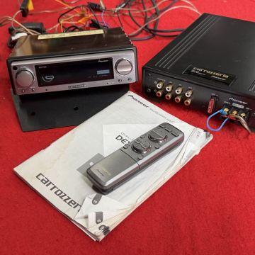 Pioneer carrozzeria DEX-P01 DEQ-P01 セット リモコン 取扱説明書　光ファイバーケーブル付属