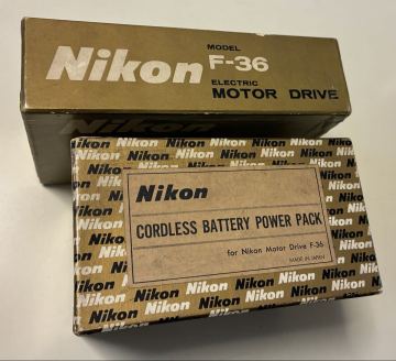 F-36:Nikon motor drive & battery pack for F-36