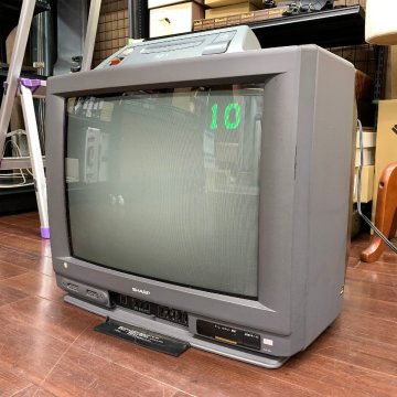 f001 G 任天堂 SHARP 21G-SF1 スーパーファミコン 内蔵テレビ Nintendo 通電OK 動作未確認 ジャンク