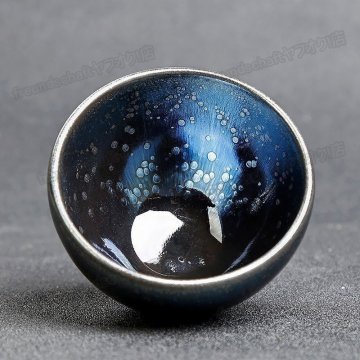 天目茶碗 曜変天目茶碗 中国美術 窯変 茶碗 銘品 油滴天目 茶道具 茶器 初心者 酒器 陶芸用品 zchw0809