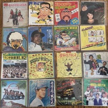 ▼まとめ出品▼ ① 珍盤 etc 和モノ 邦楽 EP 120枚 セット レコード 中古 現状品 タレント バラエティー プロレス 野球 歌謡曲