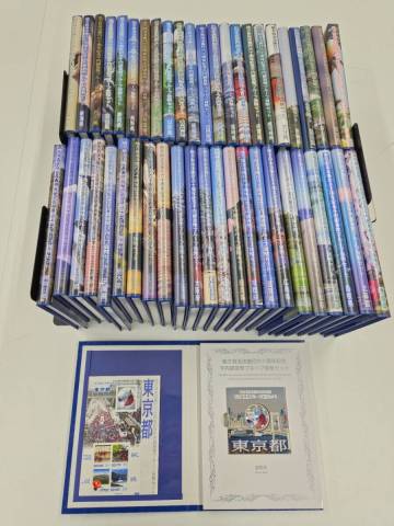 1000円 銀貨 &times;47枚 切手 &times;235枚 都道府県コンプリート 地方自治施行六十周年記念千円銀貨幣プルーフ貨幣セット 純銀31.1g&times;全47枚 #31236