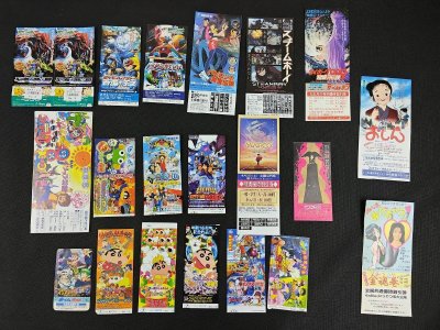 アニメ作品 映画半券 100枚セット/宇宙戦艦ヤマト/アリオン/マクロス/あしたのジョー/コブラ ほか_長A031