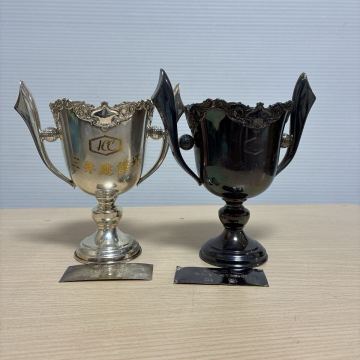 銀製　 シルバー トロフィー SILVER 優勝カップ 銀製品　総重量３２７g インテリア レトロ　