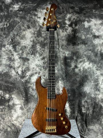 【G】MOON JJ-5-230 (TBT) WN/E GO ムーン 5弦ベース アクティブ Bartolini TBTプリアンプ ウォルナットボディ エボニー指板 3318529 D0514