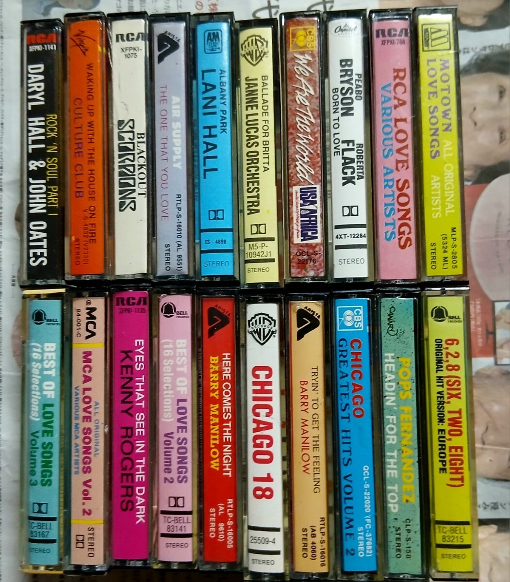  ロック ソウル ポップス フュージョン他カセット76本まとめて！未開封新品 8本あり