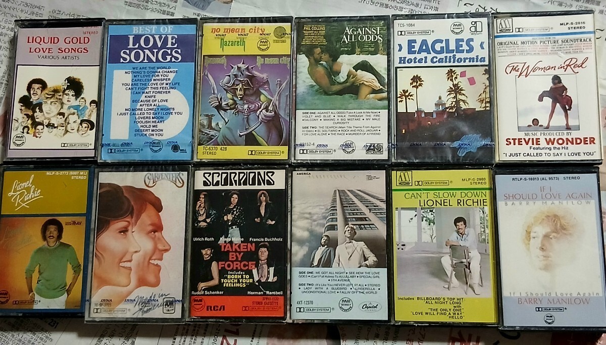  ロック ソウル ポップス フュージョン他カセット76本まとめて！未開封新品 8本あり