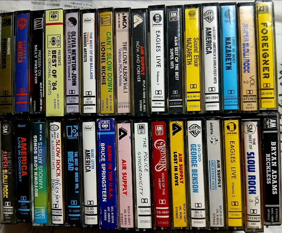  ロック ソウル ポップス フュージョン他カセット76本まとめて！未開封新品 8本あり