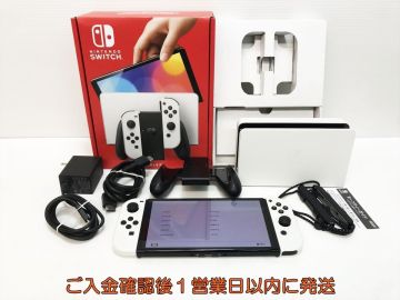 【1円】任天堂 Nintendo Switch 有機ELモデル 本体/箱 セット ホワイト ゲーム機本体 初期化/動作確認済 スイッチ L04-035yk/G4