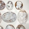 大判!!◯シェルカメオおまとめ231.1g◯m 約1155.51ct ルース 裸石 shell cameo ブローチ 貴婦人 彫刻 アンティーク 作家物 EB3/ED4 w4つ1
