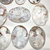 大判!!◯シェルカメオおまとめ231.1g◯m 約1155.51ct ルース 裸石 shell cameo ブローチ 貴婦人 彫刻 アンティーク 作家物 EB3/ED4 w4つ1