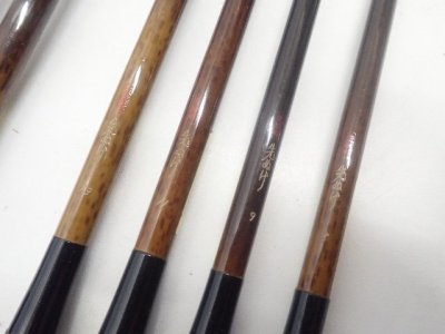 シマノ/SHIMANO 朱紋峰 先ぬけ ヘラ竿 へら竿 八尺/九尺/十尺/十一尺/十三尺/十六尺/十七尺 7本セット 竿袋付き &cap; 75C1C-1