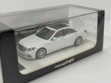 FINE WORKS 1/64 メルセデスベンツ W222 AMG S65 Sクラス ミニカー ホワイト