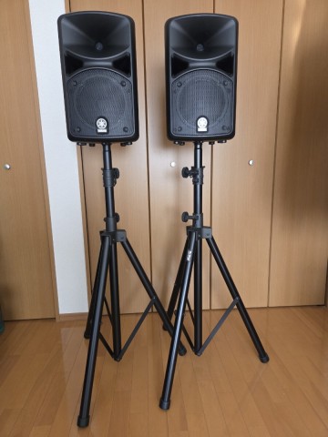 YAMAHA ポータブルPAシステム STAGEPAS スタンド付 ペア 400i ヤマハ 音響機器 400S