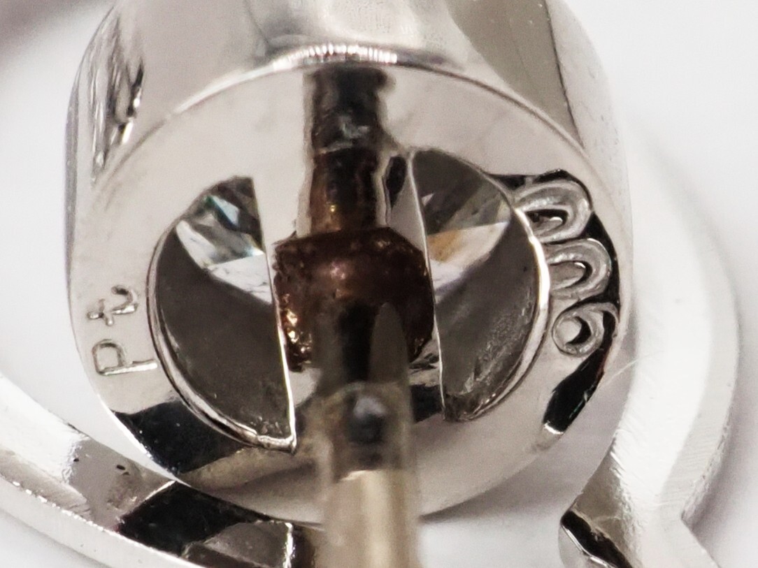  【9893E】Pt900 天然ダイヤモンド 0.34ct/3.95g ネクタイピン