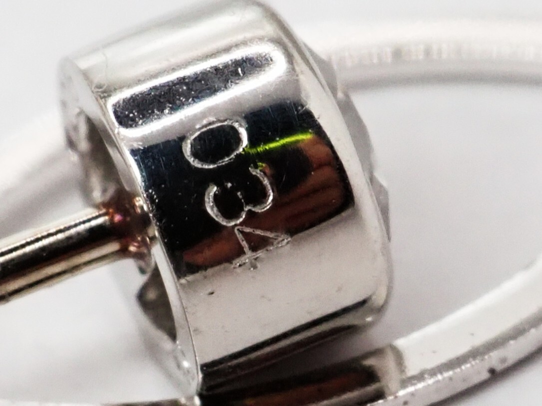  【9893E】Pt900 天然ダイヤモンド 0.34ct/3.95g ネクタイピン