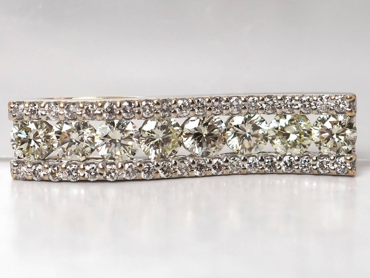  【9894E】K18WG 天然ダイヤモンド 1.00ct/2.18g ペンダントトップ