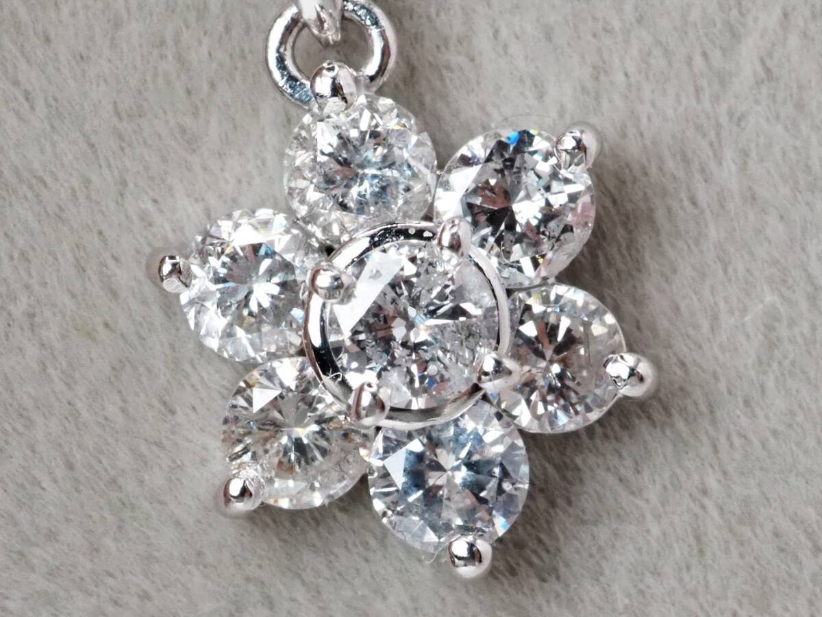  【9867D】Pt900 天然ダイヤモンド 1.01ct/1.89g ペンダントトップ