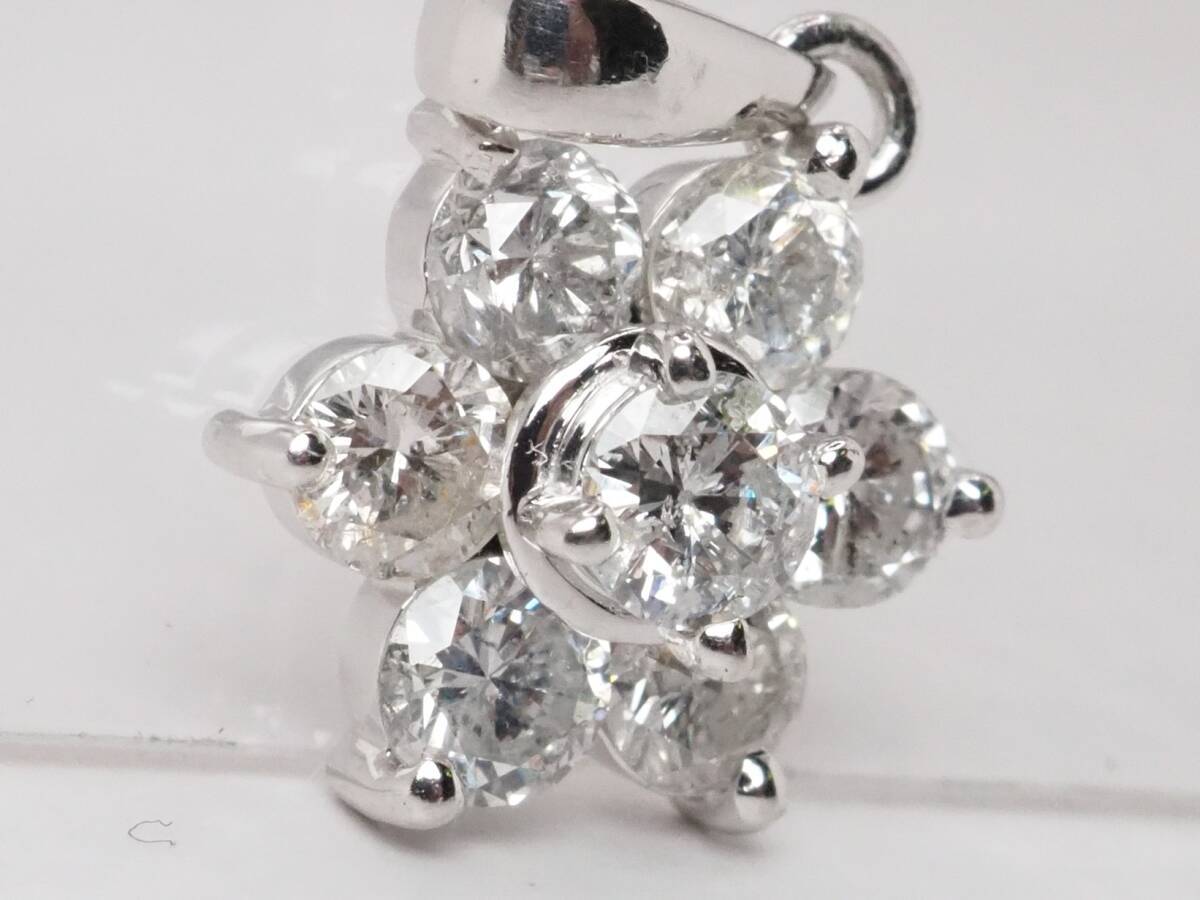  【9867D】Pt900 天然ダイヤモンド 1.01ct/1.89g ペンダントトップ