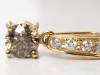 【9926E】K18 天然ダイヤモンド 0.583ct/0.10ct/1.4g ペンダントトップ