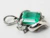 【9824M】Pt100 天然エメラルド 天然ダイヤモンド 1.00ct/0.10ct/1.45g ペンダントトップ